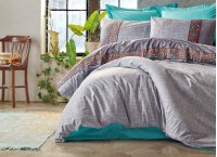 Постельное белье ранфорс Cotton Box - Folk Art Gri (Турция), евро